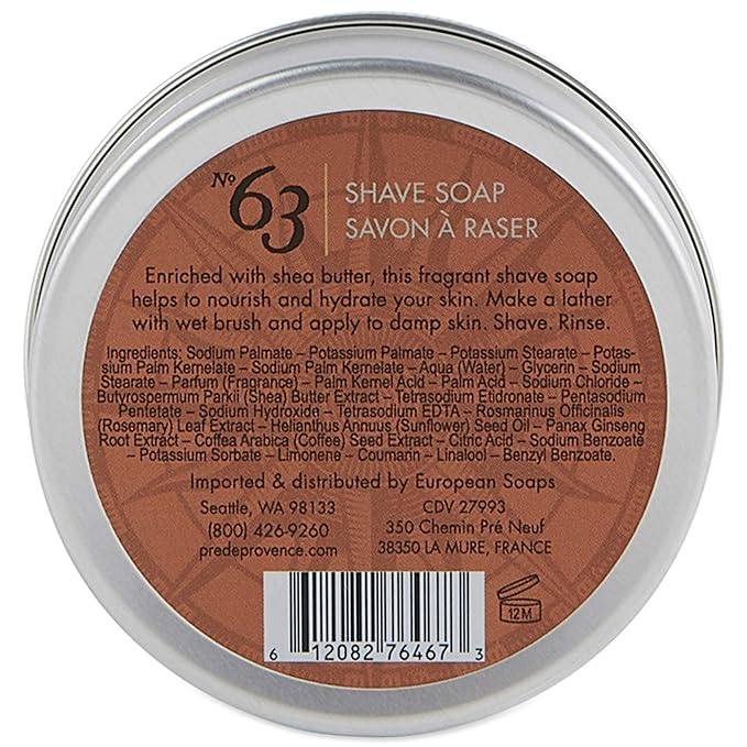 Pre de Provence No.63 Men's Collection, Shave Soap