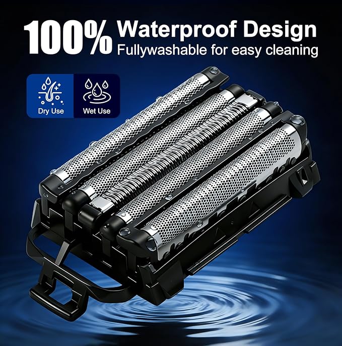 WES9032 Shaver Replacement Foil Head Compatible with Panasonic ARC5 Replacement Blades Suitable for models ES-LV97-K, ES-LV67-K, ES-LV95-S and ES-LV65-S (9032-1PC)