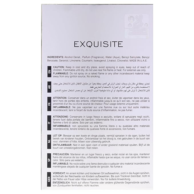 Club Exquisite by Maison Alhambra for Men - 3.4 oz EDP Spray