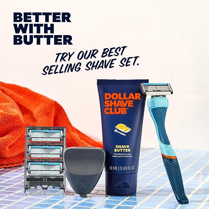 Dollar Shave Club | Shave Butter 6 ounce (1 Pack) | Translucent Shaving Cream for Sensitive Skin