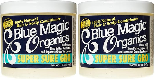 Blue Magic Super Sure Hair Growth Product, 12 Ounce (Pack of 2)