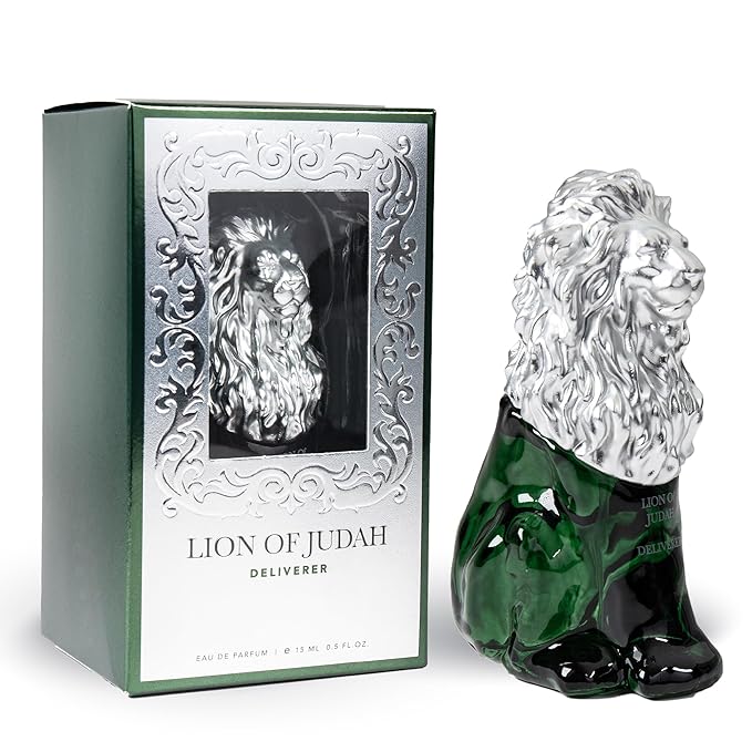 LION OF JUDAH Deliverer - Travel Size Cologne for Men - Long-Lasting EDP Fragrance Comes in Elegant Lion-Shaped Glass Bottle - Italian Bergamot & Patchouli Notes (15ml)