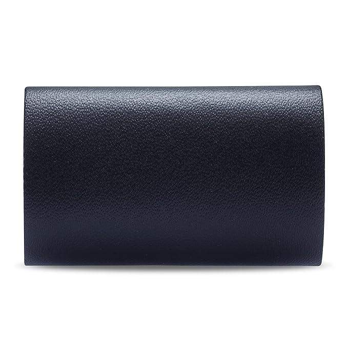 Safety Razor Head Protecting Leather Cover, Genuine Cowhide Leather Double Edge Safety Razor Case Accessories for Travel, Butterfly Razor Case (Black)