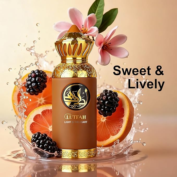 Lutfah Light In The Heart Luxury Cologne for Men - Bergamot,Elemi,Amberoxan-80ml Eau de Parfum - Long Lasting - Versatile Signature - Elite Gift
