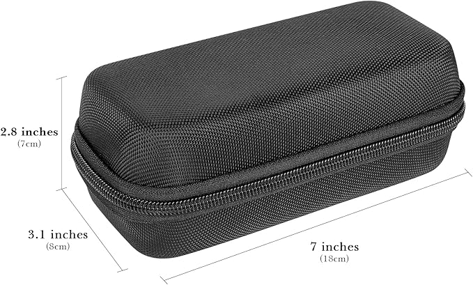 Linkidea Hard Shell Safety Razor Travel Case, Men's Electric Shaver Storage Box, Electric Shaving Accessories Organizer Compatible with Philips S2, S3 Series, Remington, MAX-T (Black)