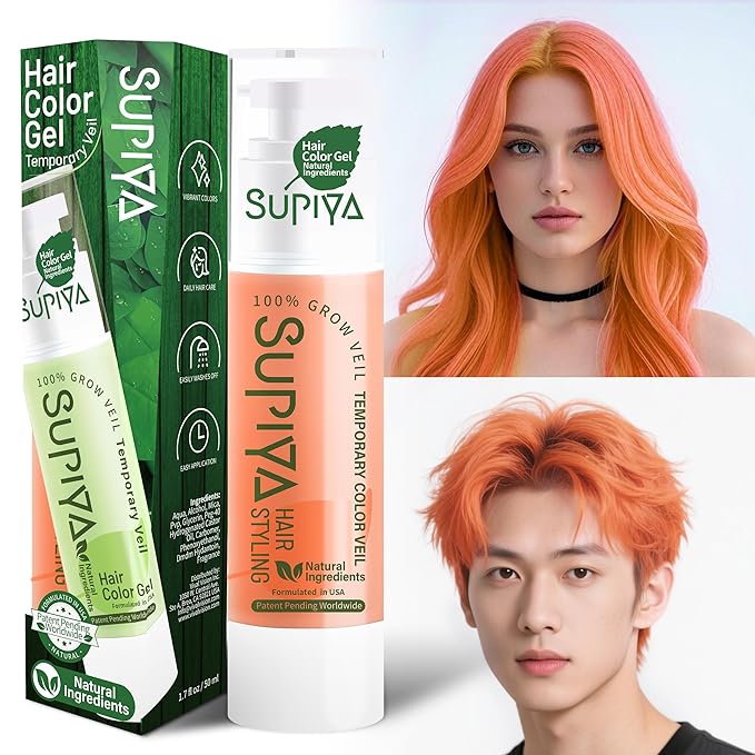 Temporary Hair Color - Washable Hair Wax for Men and Women, All-Day Hold Disposable Hair Wax for Party, Cosplay & Daily (Color #45W)