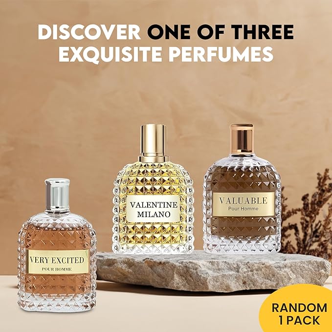 Men's Cologne Valentine Set Wonderful Multi Scent Eau de Toilette Natural Spray Men's Perfume For all Day Used 100ML Each Bottle(Random 1PCS)