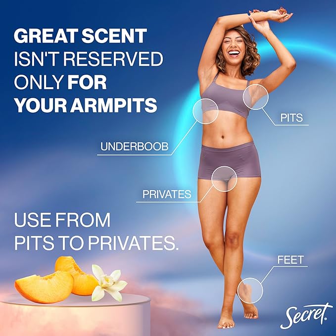 Aluminum Free Whole Body Deodorant Spray Peach & Vanilla