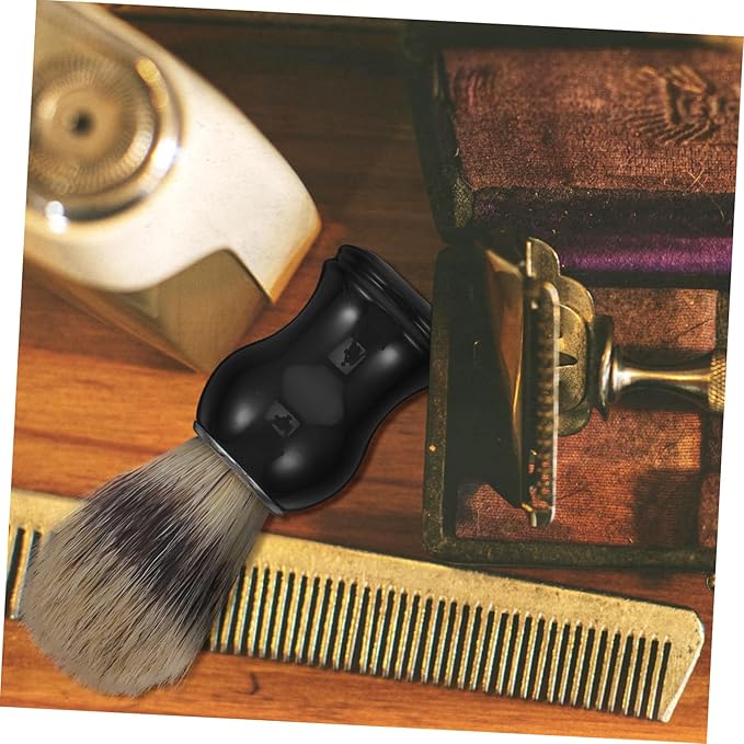 Traditional Shaving Brush Badger Hair Beard Shaving Tool Brush Beard Hair Cleaner