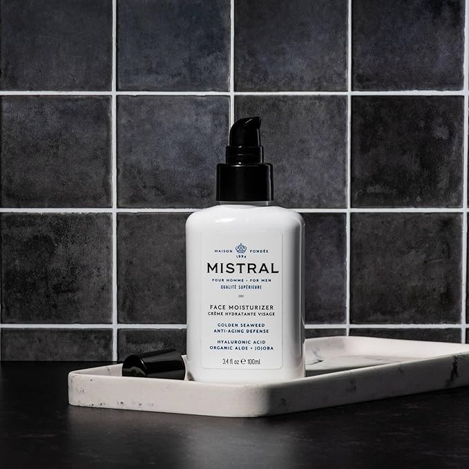 Mistral Men's Face Moisturizer Cream, Cool Marine, 3.4 Fl Oz