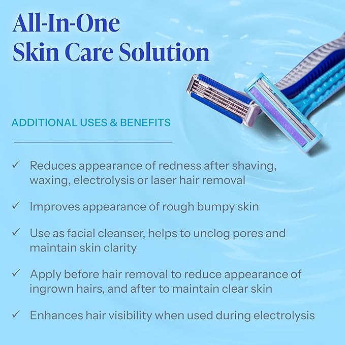 Tend Skin Solution for Unsightly Razor Bumps, Ingrown Hair and Razor Burns, Post Shaving and Waxing Toner for Men and Women, Made in USA, 8 Oz
