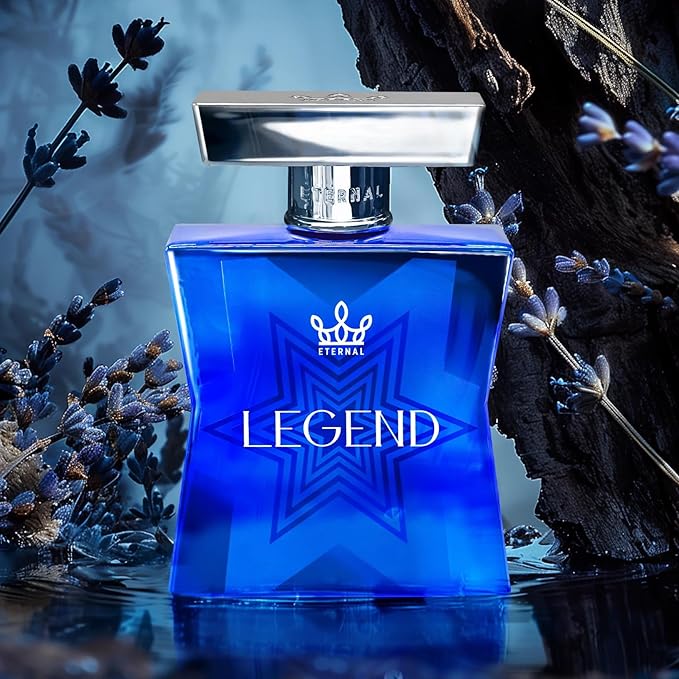 Eternal Legend - Inspired by Iconic Fresh Citrus Woody Cologne - 3.4 oz (100ml) - EDP - Long-lasting - Vegan - Clean Ingredients - Cologne Spray for Men - 2000 sprays per bottle