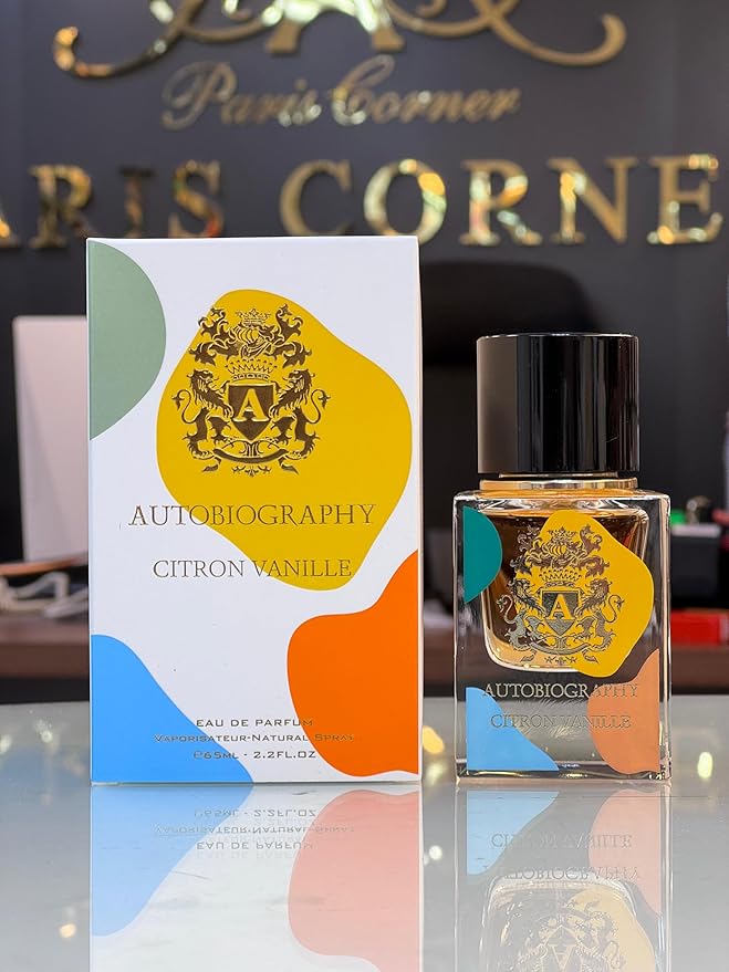 Paris Corner Autobiography Mens Eau de Parfum Fragrance Scent for Him 2 Fl Oz PERFUMES (CITRONE VANILLE - AUTOBIOGRAPHY)