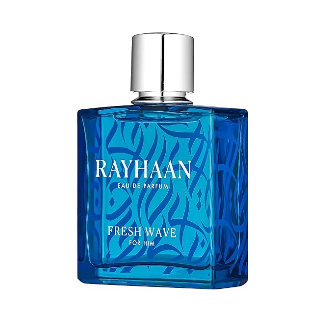 Rayhaan Fresh Wave for Men Eau de Parfum Spray, 3.4 Ounce