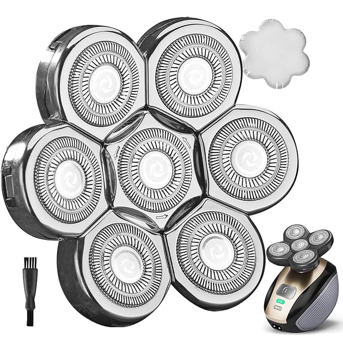 7 Blades Head Shaver Replacement Head Blades for Freedom Groom*** AidallsWel and Most Mainstream Brands Head Shaver Electric Shaver Replacement Head
