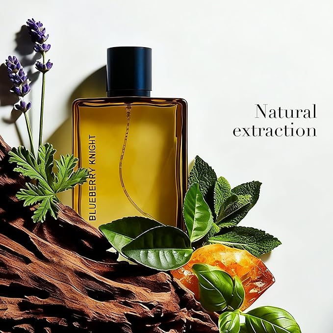 Blueberry Knight Men's Cologne 3.4 Fl. Oz, Fresh Fruity & Woody Notes, Modern Masculine Eau De Parfum Lasts All Day