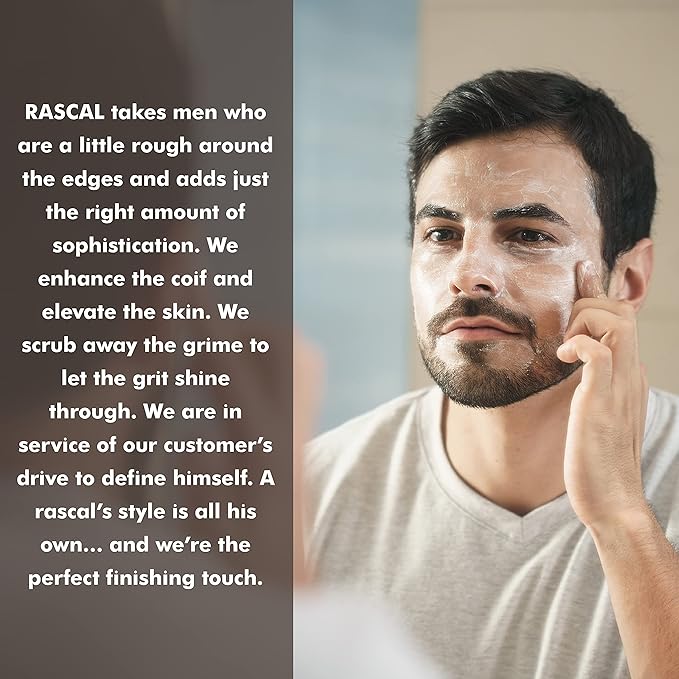Racal Men's Face Moisturizer - Nourishing and Hydrating Facial Moisturizer for Men, Chamomile Flower Extract & Soybean Oil, Natural Sandalwood Scent, Paraben-Free, Cruelty-Free - 4 Oz