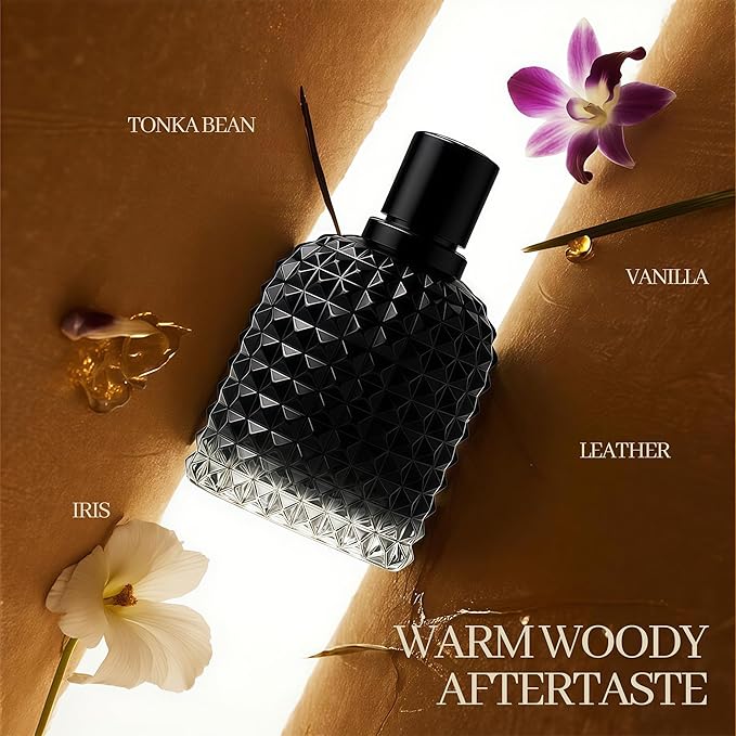 Men's Cologne Include 4 Variety Pack Perfume Gift Set- 3.4 Fl Oz Each Eau De Parfume Tobacco,Musk,Woody,Masculine Scent Long Lasting Fragrance(MilanoMR&Salva&VintageEn&FirenighFC)