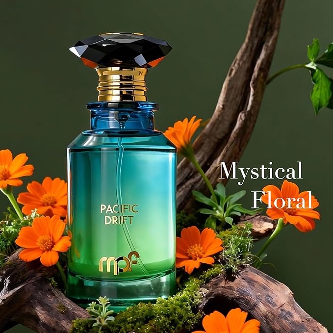 Pacific Drift Unisex Ocean Cologne Eau de Parfum 100ml Fresh Citrus & Musk Perfume Long Lasting Grapefruit Mint Scent Luxury Unisex Fragrance Gift for Men and Women