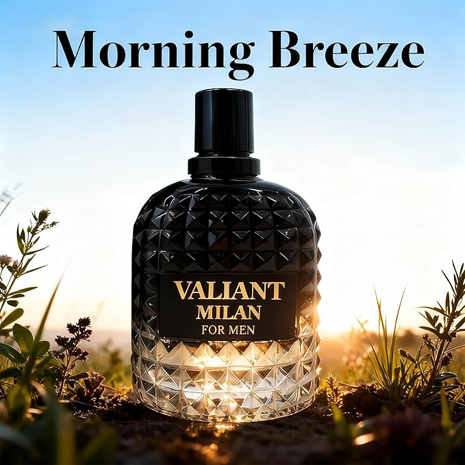 Valiant Milan Men's Cologne–Bold & Sophisticated Scent Perfume for Men With Citrus,Spice,And Woody Notes 3.4 Fl Oz Fragrance For All Occasions