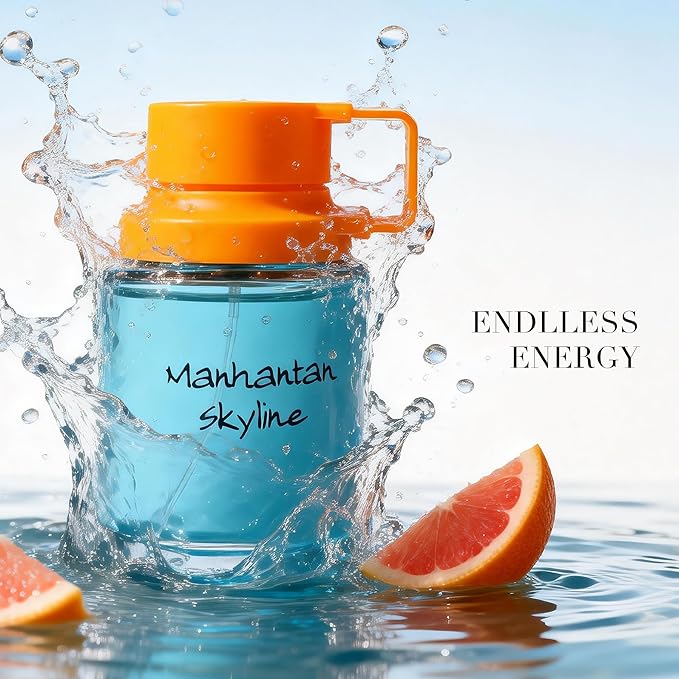 Manhattan Skyline Men's Cologne 3.4 Fl. Oz Eau De Parfum, Fresh Lavender, Coconut & Tobacco Scents,Pheromone Parfum