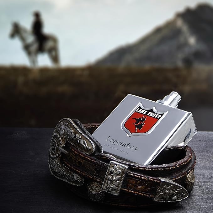 Lane Frost Legendary Chrome Cologne for Men - Bold Western Fragrance with Modern Edge - Spiced Woodsy Masculine Scent with Chili Pepper and Cedarwood - Long Lasting Manly Cologne Spray