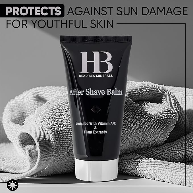 HB After Shave Balm for Men Moisturizer - After Shave Lotion for Men A, & E Plus Aloe Vera and Natural Botanical Extracts Soothes 150ml