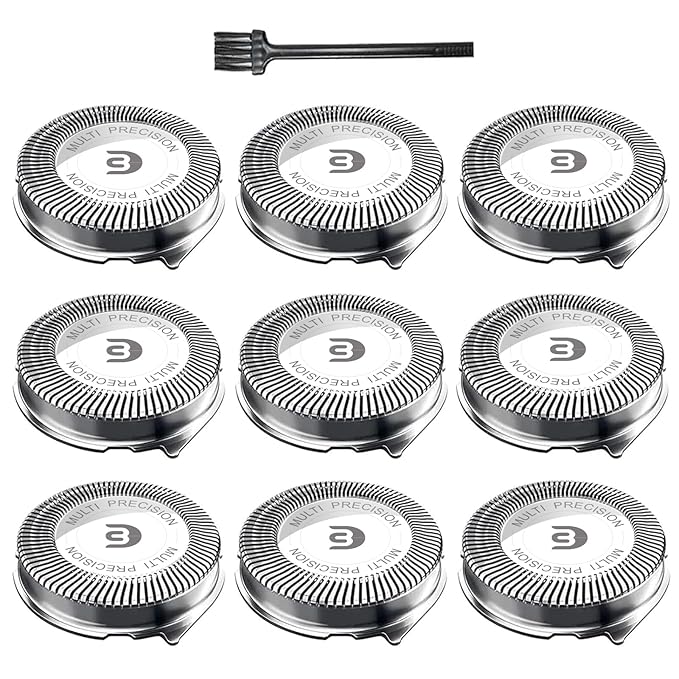 SH30 Replacement Heads for Phlips Norelco Electric Shaver Series 1000, 2000, 3000 and S738 Click and Style, SH30 Shaving Heads Easy Cut