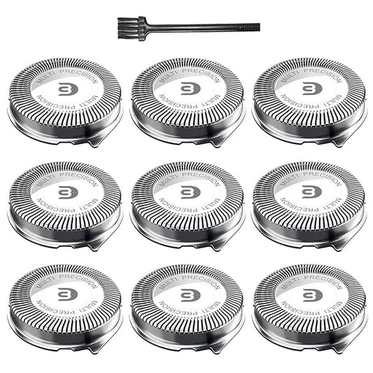 SH30 Replacement Heads for Phlips Norelco Electric Shaver Series 1000, 2000, 3000 and S738 Click and Style, SH30 Shaving Heads Easy Cut