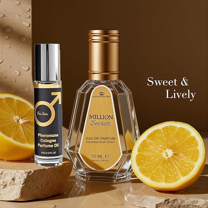 Million Secrets Men's Cologne Eau de Parfum 1.7 Fl. Oz (50ml), Fresh Natural Spicy Woody Notes, Modern Masculine Fragrance