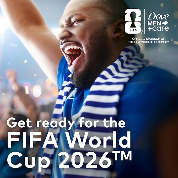 DOVE MEN + CARE - Limited Edition FIFA Regimen Body Wash & Deodorant Pack All Star Comfort 2 Count For Men Neutralizes Odor & Hydrates and Cleanses Skin 18 Fl Oz