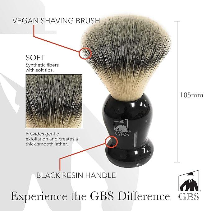 G.B.S Men's Synthetic Shaving Brush, Ultimate Wet Shaving designed for the Best Shave