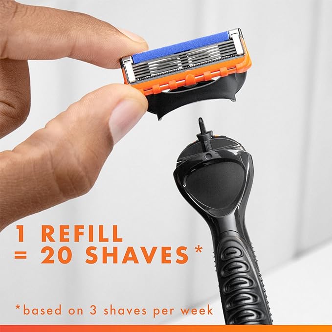 Gillette Fusion5 Power Razor Blades for Men, 5-Blade Razor Refills, 10 Count, Holiday Gifts for Men