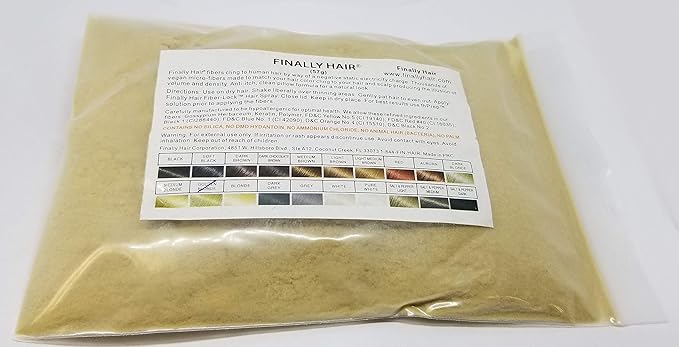 Hair Building Fibers 57 Grams. Highest Grade Refill That You Can Use for Your Bottles From Competitors Like Toppik?, Xfusion?, Miracle Hair? (Golden Medium Blonde)