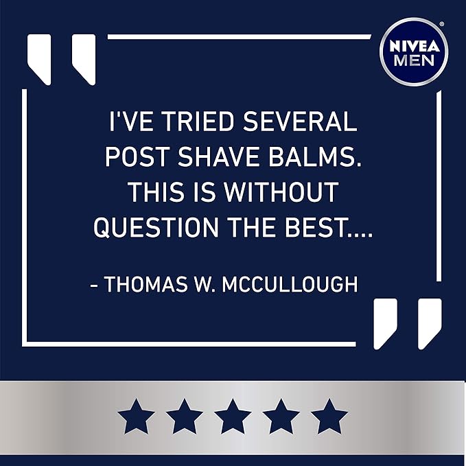 Nivea Men Sensitive Post Shave Balm - Soothes And Moisturizes Skin After Shaving - 3.3 Fl. Oz. Bottle