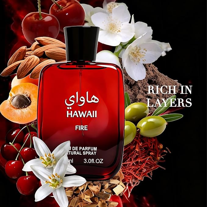 Verse Adonis & Hawaii Fire Combo Men Cologne 3.4 Fl. Oz Men's Perfume, Unique Combination of Marine, Cherry & Woody Scents, Eau De Parfum for Men Verse Adonismen& Best Gift