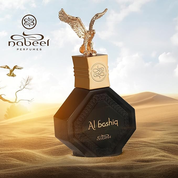 Nabeel Master Perfumer Collection - Al Bashiq - Cologne for Men and Women - Amber, Woody Fragrance with Apple, Saffron, Leather, and Incense - 3.3 oz