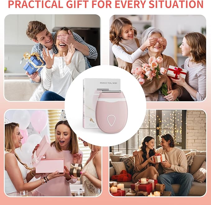 Upgrade Women Electric Shaver,Painless Face Shaver/Razor,Wet and Dry Use Portable Mini Electric Razor,Gentle and Quick for Face,Legs,Underarms and Bikini Line