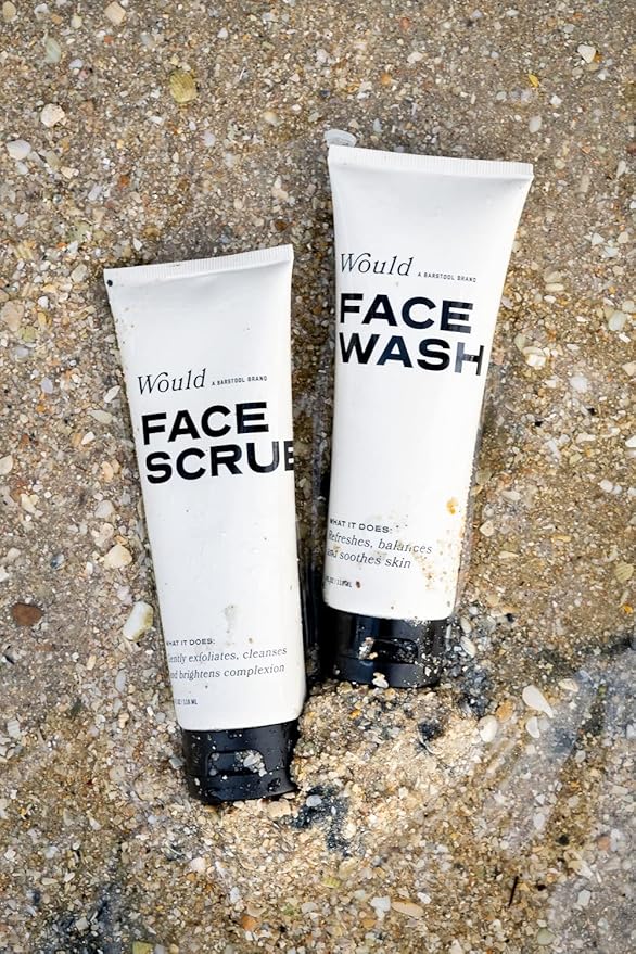 Would Exfoliating Face Scrub for Men by Barstool Sports, 4 fl. oz, Moisturizing Facial Wash, Improves Softness, and Helps Reduce Blemish Breakouts, Rinses Away Cleanly