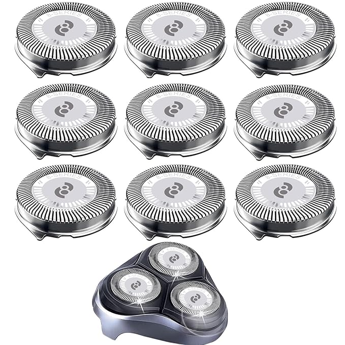 HQ8 Replacement Heads for Philips Norelco Aquatec Shavers, Compatible with Philips Shavers AT890,AT880,AT841,PT720 PT740,7180XL,8862XL, HQ8 Replacement Blades, New Upgraded