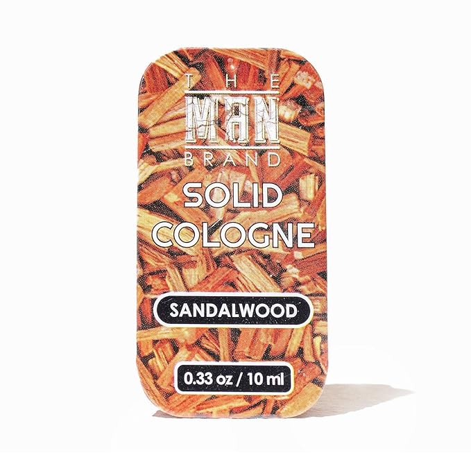 Mini-Tin Solid Cologne Sample Set in Vintage Slide Tin, Solid Perfume with a Sweet Tobacco, Citrus Bergamot, and Sandalwood Men's Fragrance (3 Pack of 0.33 Ounce Each)