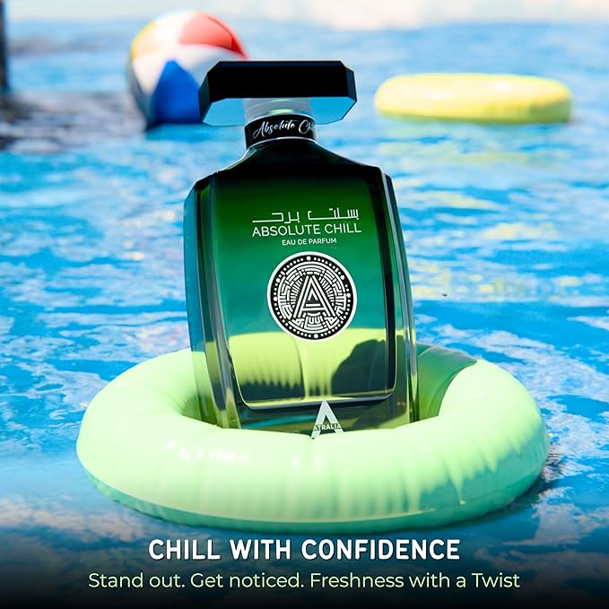Absolute Chill 100ml EDP – Citrus Mint Perfume for Men & Women | Green Lemon, Mint, Orange, Blackcurrant | Summer Fresh Long-Lasting Fragrance