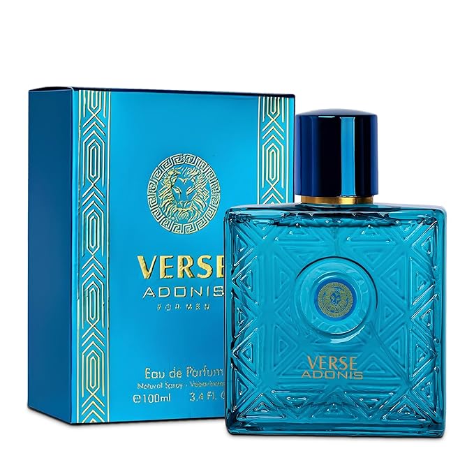 Verse Adonis&Invincible Grey Combo Men Cologne 3.4 Fl. Oz Men's Perfume Refreshing Combination of Woody Floral & Fruity Scents Eau De Parfum for Men Lasts All Day Best Gift for Any Occasion