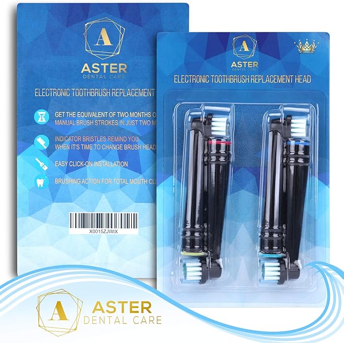Toothbrush Head Compatible with Oral B - 16 Pack Aster Replacement Electric Toothbrush Heads Deep and Precise Cleaning Brush Heads Toothbrush Heads Compatible with Oral B Braun