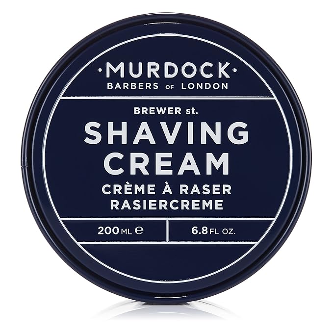 Murdock London Shaving Cream | Rich Luxurious Texture Softens and Soothes | Made in England | 6.8 oz