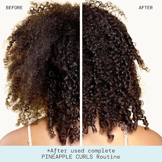 Pacifica Beauty, Pineapple Curls Defining Natural Conditioner, For Curly, Coily and Textured Hair Types, Pineapple Scent, Sulfate Free and Silicone Free, 100% Vegan and Cruelty Free