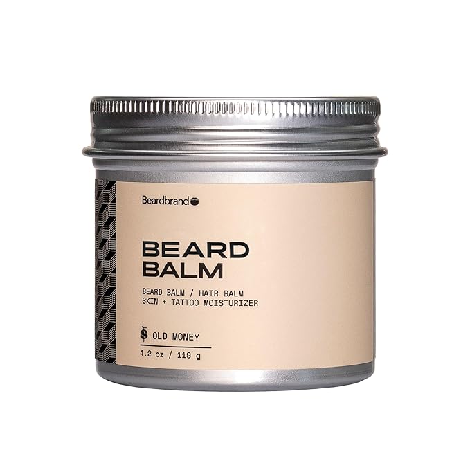 Beard Balm for Men - Travel Pack - Supports Thicker Beard, Old Money Scent, Natural Ingredients Butter Reduces Dryness & Enhances Look - 4.2 oz