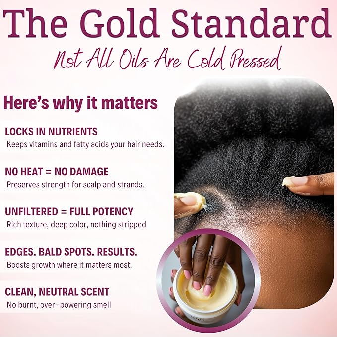 Dr. Sebi Batana Oil for Hair Growth, 100% Pure Raw & Unrefined from Honduras, Aceite de Batana Hair Growth Oil for 4C Hair - Edges, Scalp, Length
