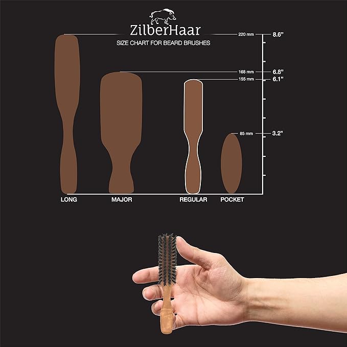ZilberHaar Beard Oil + Beard Brush + Beard Comb bundle