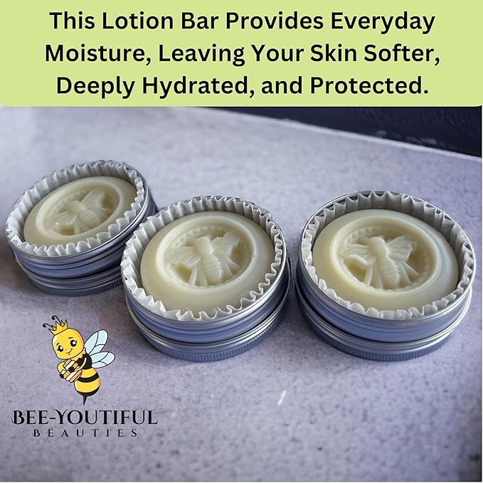 Beeswax Lotion Bar | Moisturizing & Deep Conditioning Skin Hydrated Lotion Bar | Lotions Bar for All Skin Types - All Natural Lotion's for All Ages - Mango Peach